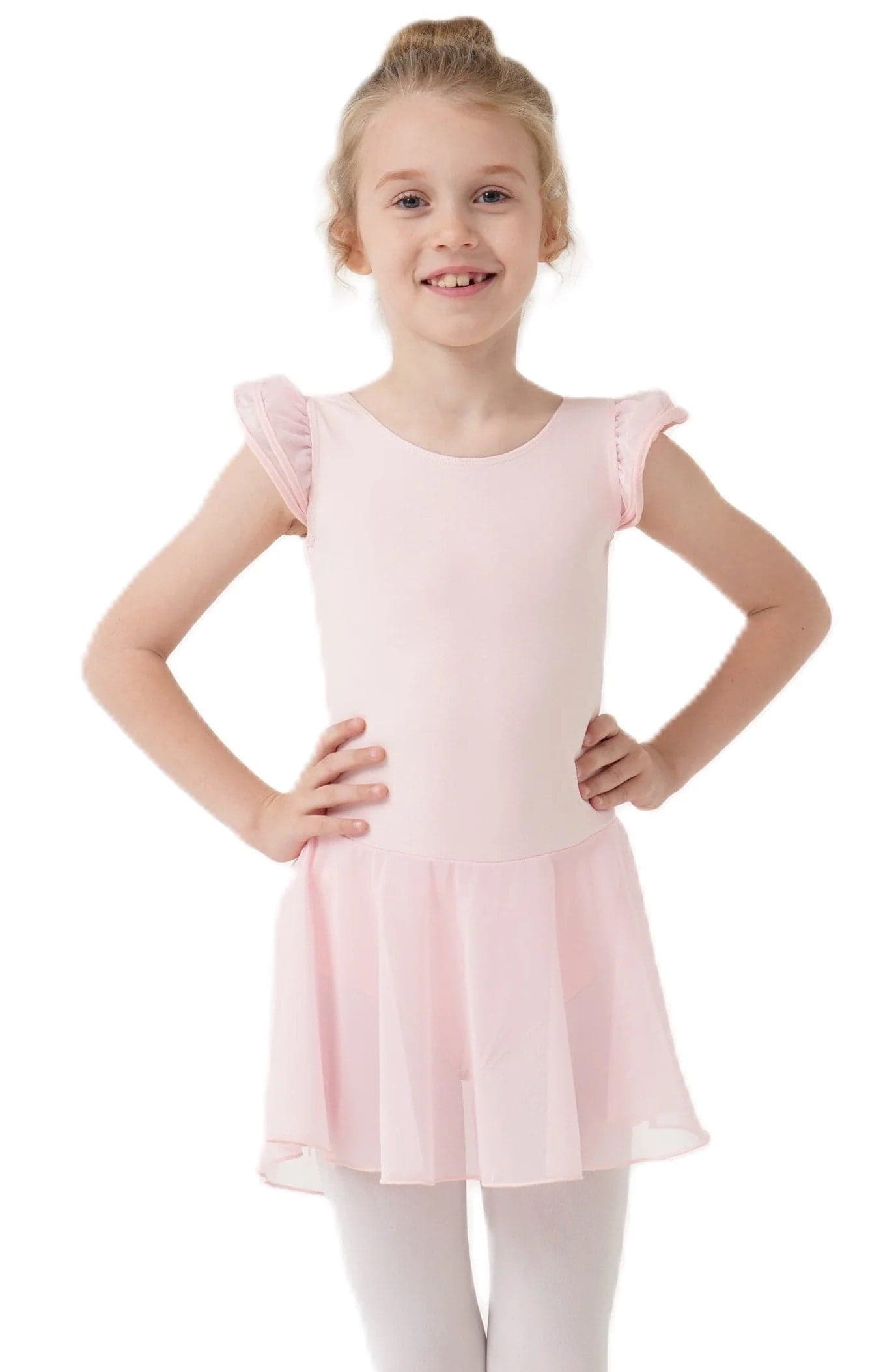 PD109 Cotton Ruffle Sleeve Tutu Dress